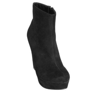 Journee Collection Womens Faux Suede Wedge Bootie: Shoes