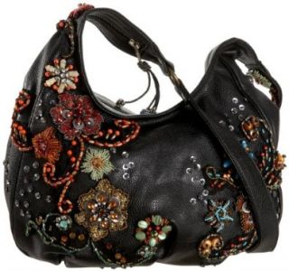 Mary Frances Goody Bag Hobo,Black,one size: Shoes