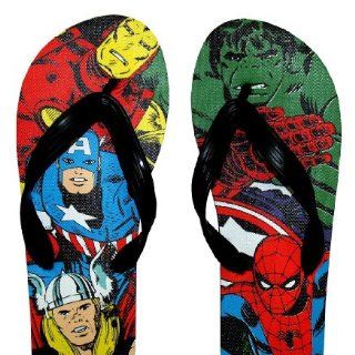 Avengers Marvel Comics Superheroes Mens Flip Flops Slippers