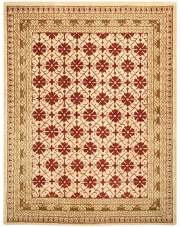 Handmade Classic Kashan Beige Wool Rug (83 x 11)