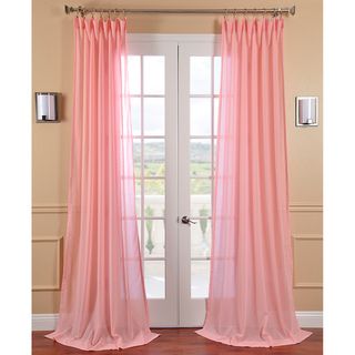 Blossom Faux Linen Sheer Curtain Panel