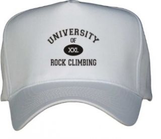 UNIVERSITY OF XXL ROCK CLIMBING White Hat / Baseball Cap