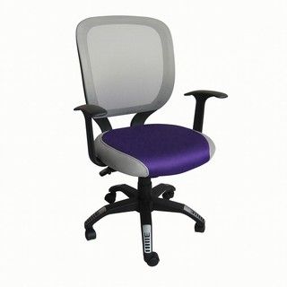 Foust Contemporary Purple & Gray MeshTask Chair