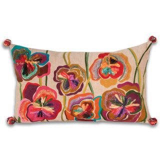 Marlo Lorenz Giselle Flowers 20 inch Decorative Pillow