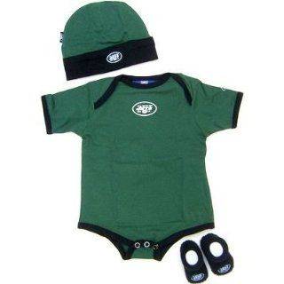 New York Jets Baby Gift Set with Onesie, Cap and Booties