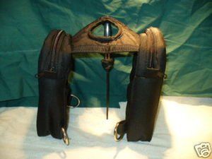 Black INSULATED Saddle Horn Pommel Bags Horse Tack Bag