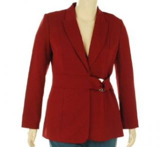  Single Breast Jacket Deep Red 14 Clothing
