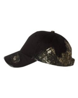 Frayed Camouflage Cap, Color Black/ Mossy Oak Breakup