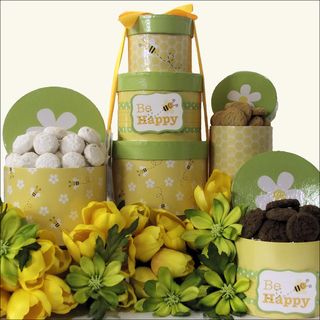Be Happy Gourmet Easter Cookie Gift Tower