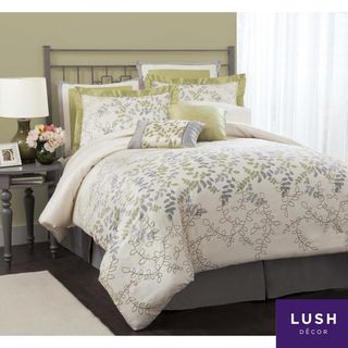 Lush Decor Joslyn 8 piece Green Comforter Set