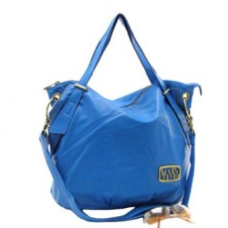 Valentino Cobalt Blue Shoulder Hobo Tote Handbag Clothing
