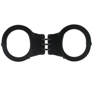 Detectives Black Double Lock 3 Hinge Handcuffs Sports