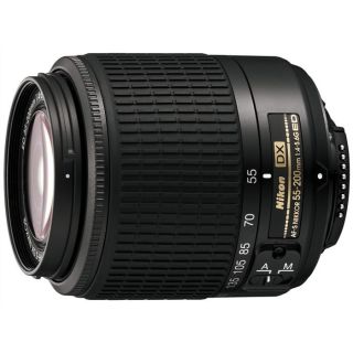Nikon AF S DX 55 200mm f/4 5.6 G Noir   Achat / Vente OBJECTIF REFLEX