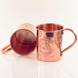 Set of 4 Copper Moscow Mule Logo 18 oz Mugs
