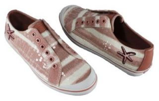Starfish Printed Canvas Sneakers (Coral Pink) (6 M US Women) Shoes