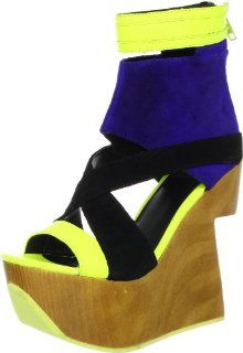 Dolce Vita Womens Brava Wedge Sandal,Electric Blue,6 M US: Shoes