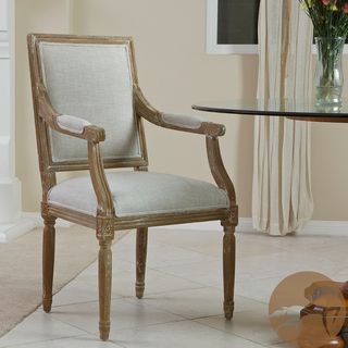Christopher Knight Home Madison Oak Natural Fabric Arm Chair