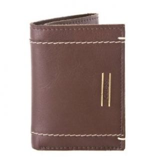 Guess Mens Kingsman Brown Trifold Wallet Clothing