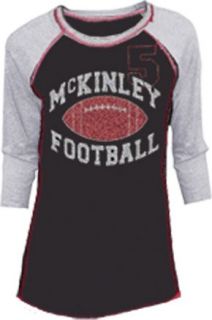 Glee McKinley High School Football Velvet Flocked Black