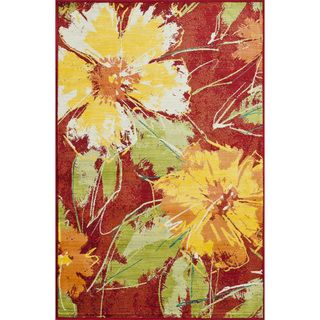 Skye Monet Hibiscus Rug (52 x 77)