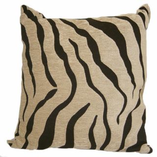 Zebra 20 inch Feather Throw Pillows (Set of 2)