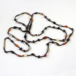 Seed, Bead and Bone Long African Harvest Necklace (Kenya)