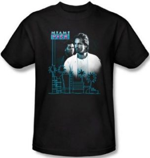 Miami Vice   Looking Out Mens T Shirt: Clothing