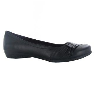 Clarks Discovery Bay Black Leather Womens Shoes: Shoes