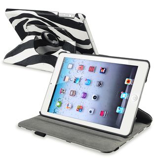 BasAcc Zebra 360 degree Swivel Leather Case for Apple® iPad Mini