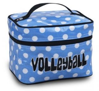 Katz Cosmetic Case Volleyball Blue/White Dot: Clothing