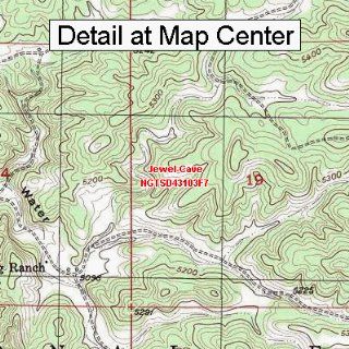 USGS Topographic Quadrangle Map   Jewel Cave, South Dakota