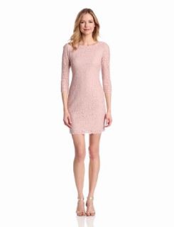 Adrianna Papell Womens Womens Long Sleeve Lace Dress