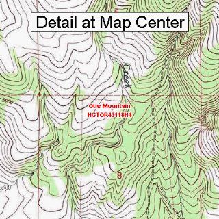 USGS Topographic Quadrangle Map   Otis Mountain, Oregon