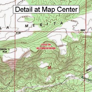 USGS Topographic Quadrangle Map   Velarde, New Mexico