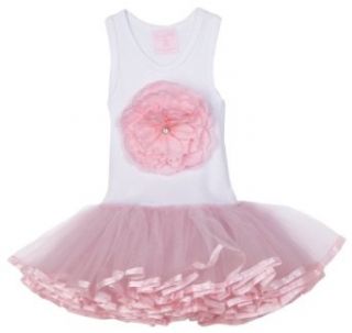 Mud Pie Baby Buds Tutu Dress, Pink, 0   6 Months: Clothing