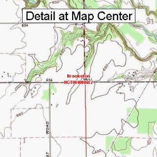 USGS Topographic Quadrangle Map   Brookston, Indiana