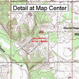 USGS Topographic Quadrangle Map   New Market, Alabama