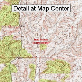 USGS Topographic Quadrangle Map   New Boston, Missouri