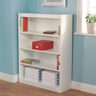 White Four Tier Bookcase