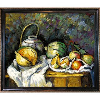 Cezanne Still Life With Melons and Apples Canvas Art