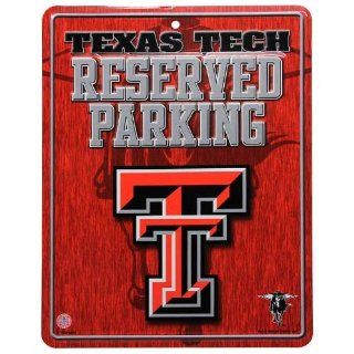 NCAA Texas Tech Red Raiders Parking Sign: Sports