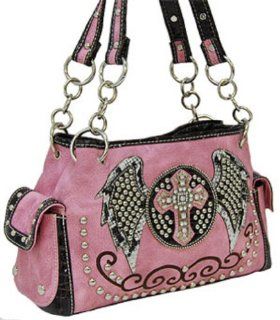 Pink Fashion Cross & Wing Purse with Rhinestone: Shoes