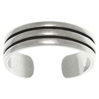 CGC Triple Row Sterling Silver Adjustable Toe Ring