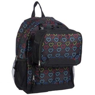Granite Canyon Hearts 16 inch Backpack with Lunch Tote