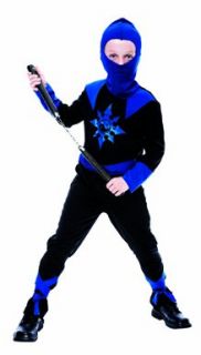 Boys Stealth Ninja Warrior Costume Large Size 10 12