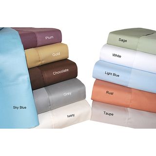 Cotton 700 Thread Count Solid King Sheet Set