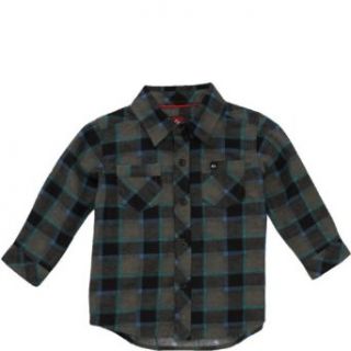 Quiksilver Toddler Flannel Shirt Army Green, 4T Clothing