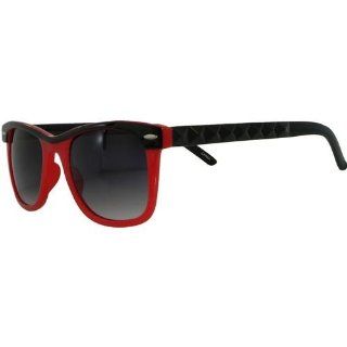 Sunglasses with Pyramid Stud Arms, in Red with Black Finish Shoes