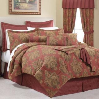 Belissimo Red King size 28 piece Room in a Bag with Sheet Set