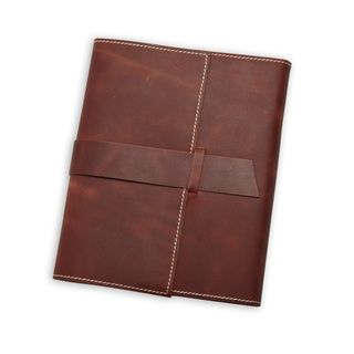 Refillable Cruelty free Leather Journal with Handmade Paper (India